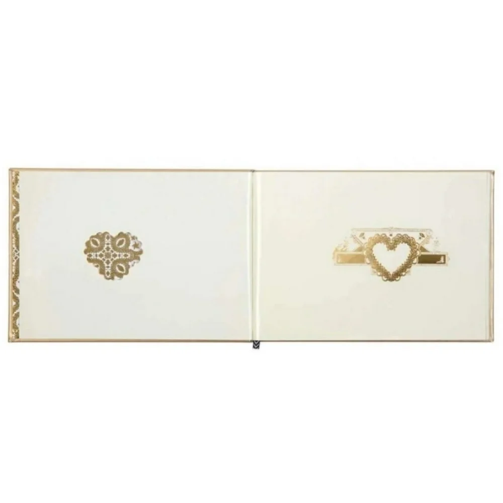 ❤️BUY 2 GET 1 FREE  Christian Lacroix Gold Embossed Paseo Guest Book